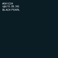 #0A1C24 - Black Pearl Color Image